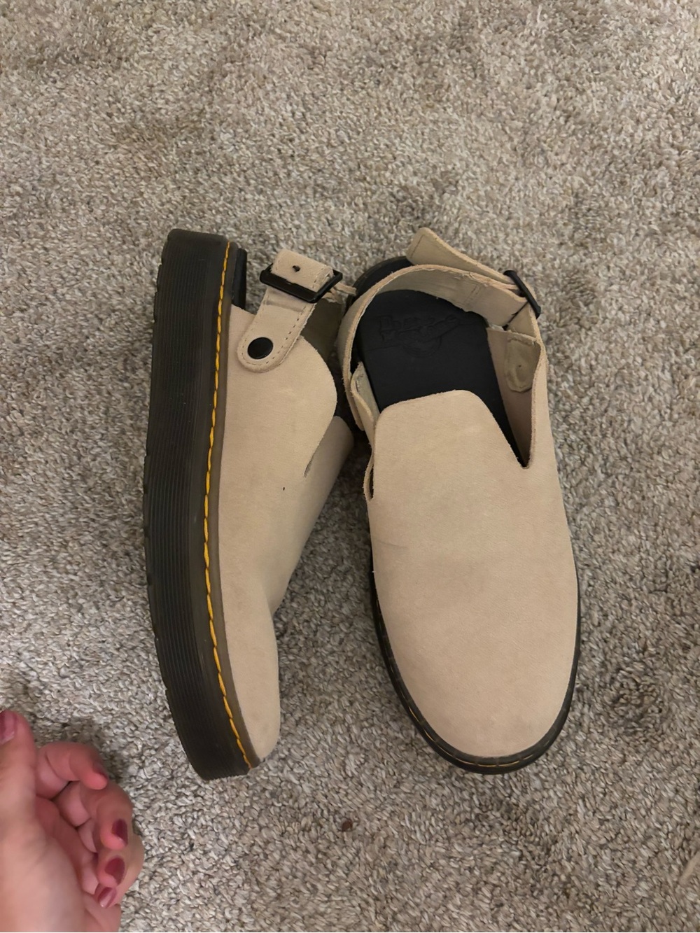 Dr. Martens Suede Mary Jane Clogs